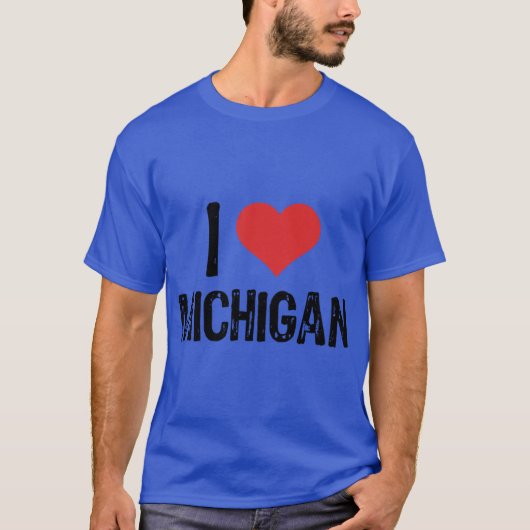 Ik hou van Michigan 4 T-shirt (Voorkant)