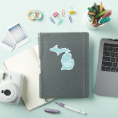Ik hou van Michigan Blue Gray Sticker (iPad Cover)