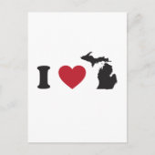 Ik hou van Michigan Briefkaart (Voorkant)