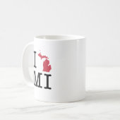 Ik hou van Michigan Koffiemok (Voorkant links)