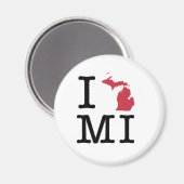 Ik hou van Michigan Magneet (Voorkant / Achterkant)