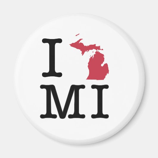 Ik hou van Michigan Magneet (Voorkant)