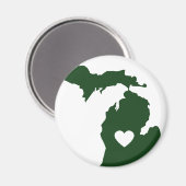 Ik hou van Michigan Magneet (Voorkant / Achterkant)