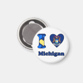 Ik hou van Michigan Magneet (Voorkant / Achterkant)