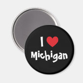 Ik hou van Michigan Magneet (Voorkant / Achterkant)