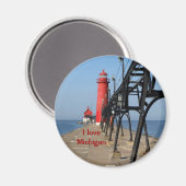 Ik hou van Michigan Magneet (Voorkant / Achterkant)