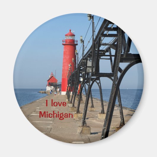 Ik hou van Michigan Magneet (Voorkant)
