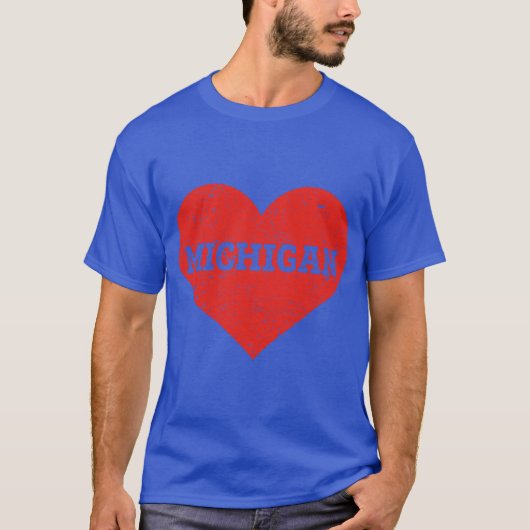Ik hou van Michigan Oversized T-shirt (Voorkant)