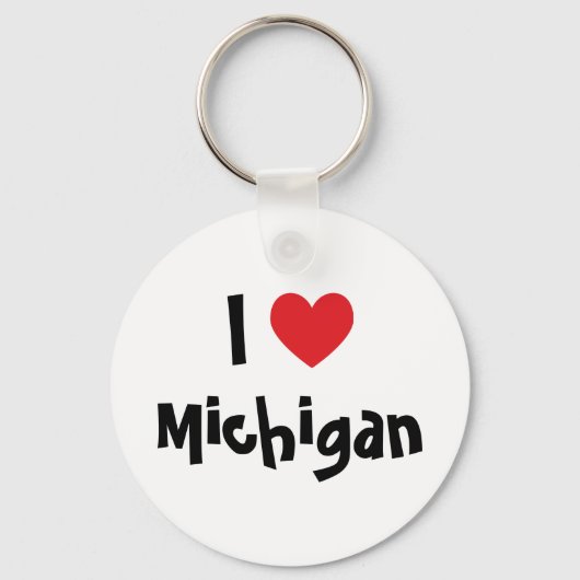 Ik hou van Michigan Sleutelhanger (Voorkant)