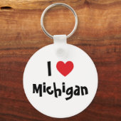 Ik hou van Michigan Sleutelhanger (Voorkant)