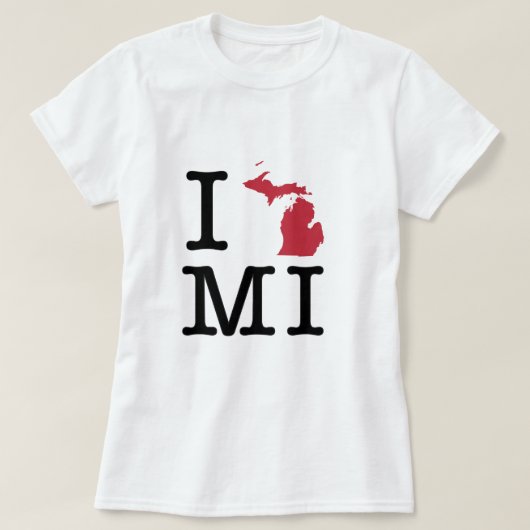 Ik hou van Michigan T-shirt (Design voorkant)