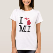 Ik hou van Michigan T-shirt (Voorkant)