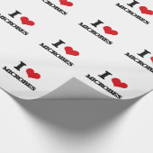 Ik hou van microben cadeaupapier (Hoek)