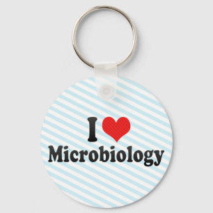 Ik hou van microbiologie sleutelhanger