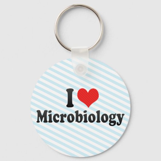 Ik hou van microbiologie sleutelhanger (Voorkant)