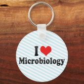 Ik hou van microbiologie sleutelhanger (Voorkant)
