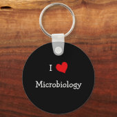 Ik hou van microbiologie sleutelhanger (Voorkant)