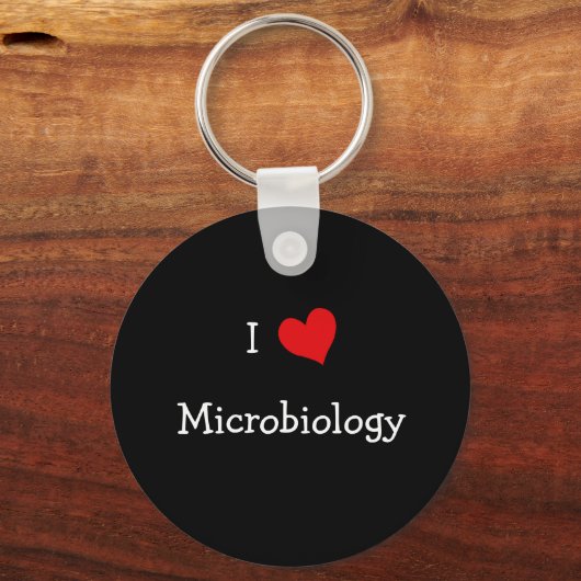 Ik hou van microbiologie sleutelhanger (Voorkant)
