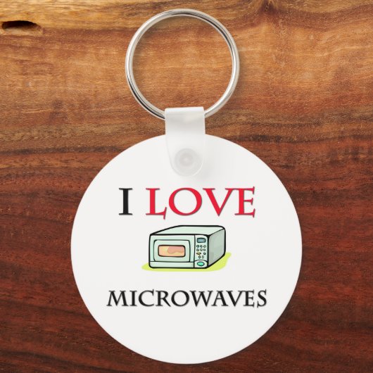 Ik hou van microgolven sleutelhanger (Voorkant)