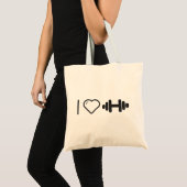 Ik hou van middelgrote paraplu's tote bag (Voorkant (product))