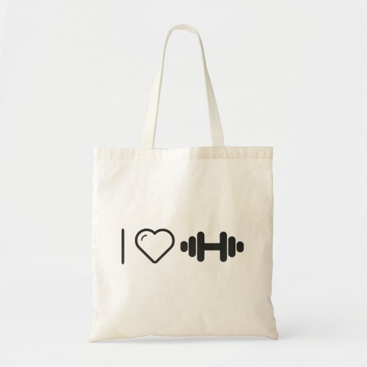 Ik hou van middelgrote paraplu's tote bag (Voorkant)