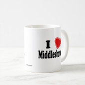 Ik hou van Middlesbrough Koffiemok (Voorkant rechts)