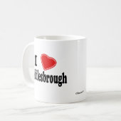 Ik hou van Middlesbrough Koffiemok (Voorkant links)