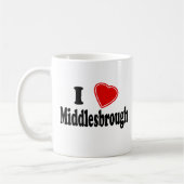 Ik hou van Middlesbrough Koffiemok (Links)