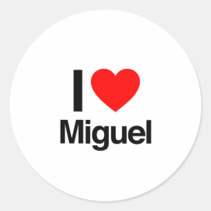 ik hou van miguel ronde sticker