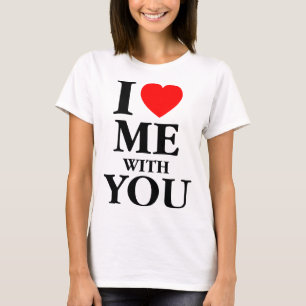 Ik hou van mij met jou t-shirt