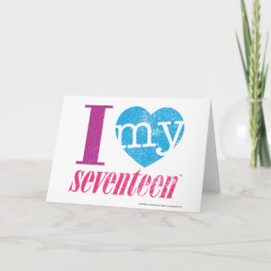 Ik hou van mijn 17 Aqua Kaart