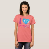 Ik hou van mijn 17 Aqua T-shirt (Voorkant volledig)