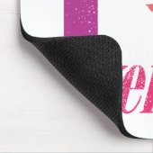 Ik hou van mijn 17 roze muismat (Hoek)