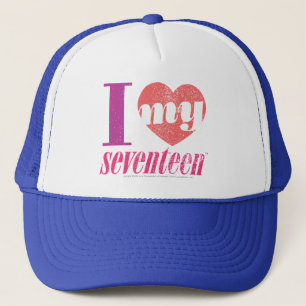 Ik hou van mijn 17 roze trucker pet