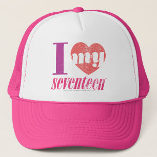 Ik hou van mijn 17 roze trucker pet