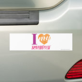 Ik hou van mijn 17 Sinaasappel Bumpersticker (Op auto)