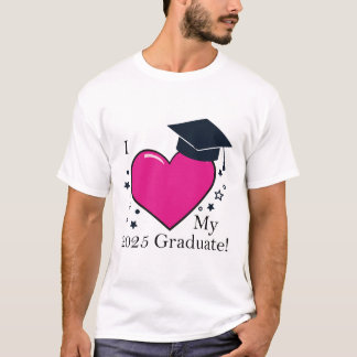 Ik hou van mijn 2025 Afstuderen T-shirt