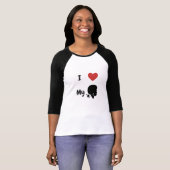 Ik hou van mijn 3/4 Sleeve T-shirt (Voorkant volledig)
