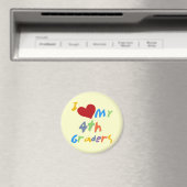 Ik hou van mijn 4e klassers Tshirts en geschenken Magneet (Insitu (Vaatwasser))