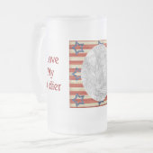 Ik hou van mijn aangepaste foto van Soldaat Matglas Bierpul (Voorkant links)