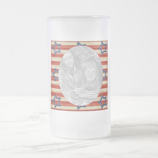 Ik hou van mijn aangepaste foto van Soldaat Matglas Bierpul (Center)