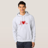 Ik hou van mijn aangepaste vriendin tekst hoodie (Voorkant volledig)
