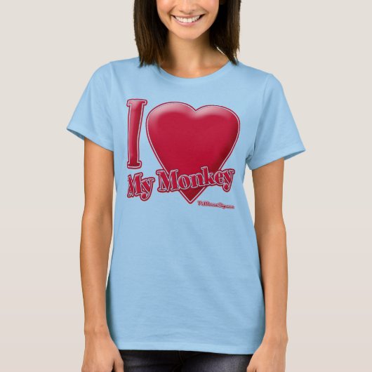 Ik hou van mijn aap t-shirt (Voorkant)