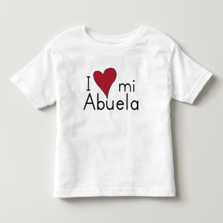 Ik hou van mijn abuela kinder shirts