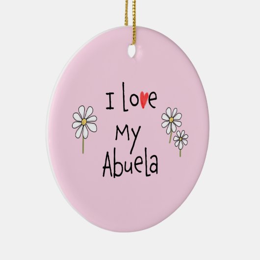 Ik hou van mijn Abuela Photo Ceramic Ornament (Rechts)