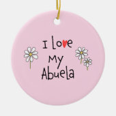Ik hou van mijn Abuela Photo Ceramic Ornament (Voorkant)