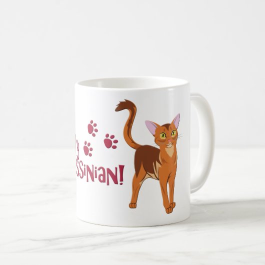 Ik hou van mijn Abyssiniër! Koffiemok (Voorkant rechts)