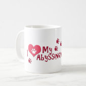 Ik hou van mijn Abyssiniër! Koffiemok (Voorkant links)
