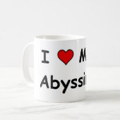 Ik hou van mijn Abyssiniër Koffiemok (Voorkant links)