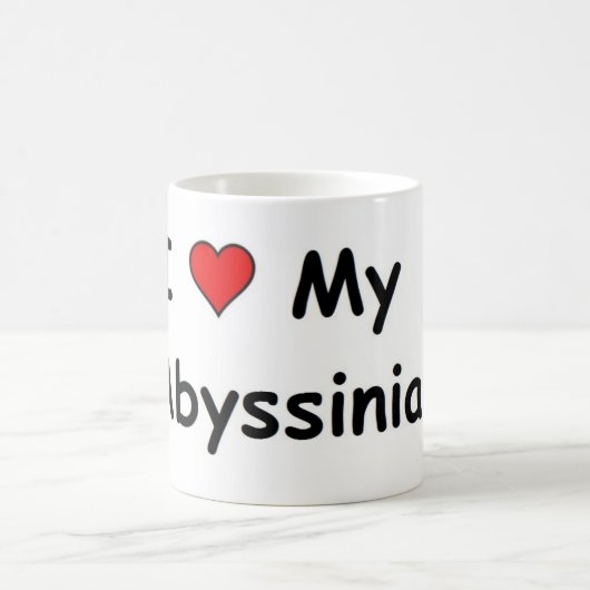 Ik hou van mijn Abyssiniër Koffiemok (Center)